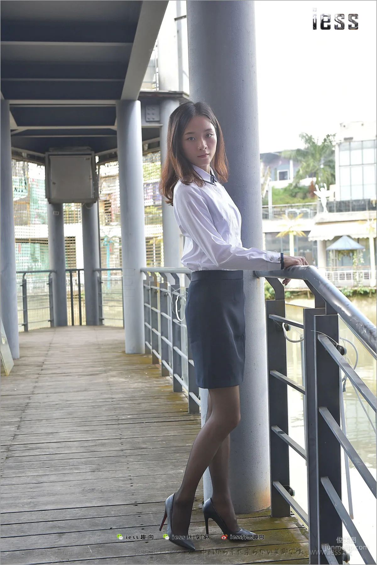 Silk Stockings Bento 151 Xiao Liu "Xiao Liu Outdoor Black Stockings Show" [IESS] Photo Set photo 65