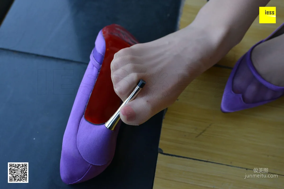 Silk Enjoyer 124 Wu Mingshi Invincible Purple See-Through High Heels [IESS] Photo Set photo 57