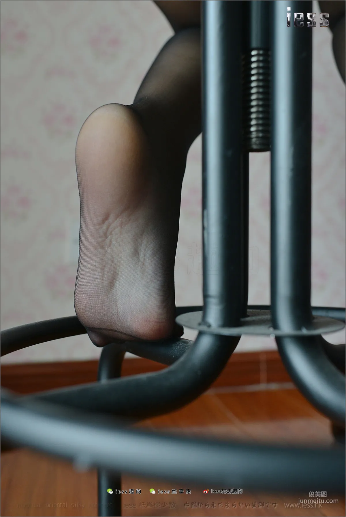Silk Stockings Bento 162 Fang Fang, Wife's Black Stockings Feet, [IESS] Photo Set photo 30
