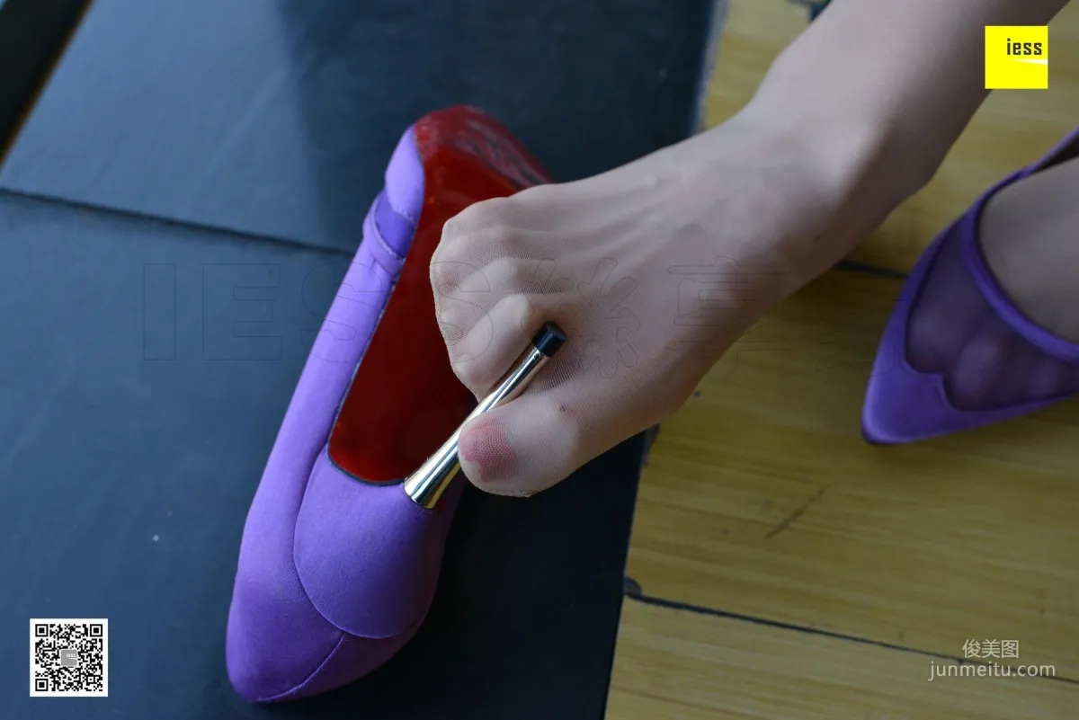 Silk Enjoyer 124 Wu Mingshi Invincible Purple See-Through High Heels [IESS] Photo Set photo 58