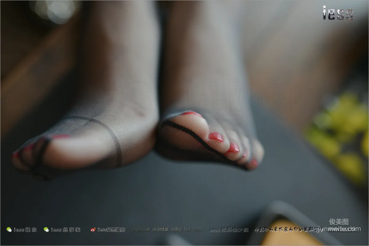 Silk Stockings Bento 162 Fang Fang, Wife's Black Stockings Feet, [IESS] Photo Set photo 85