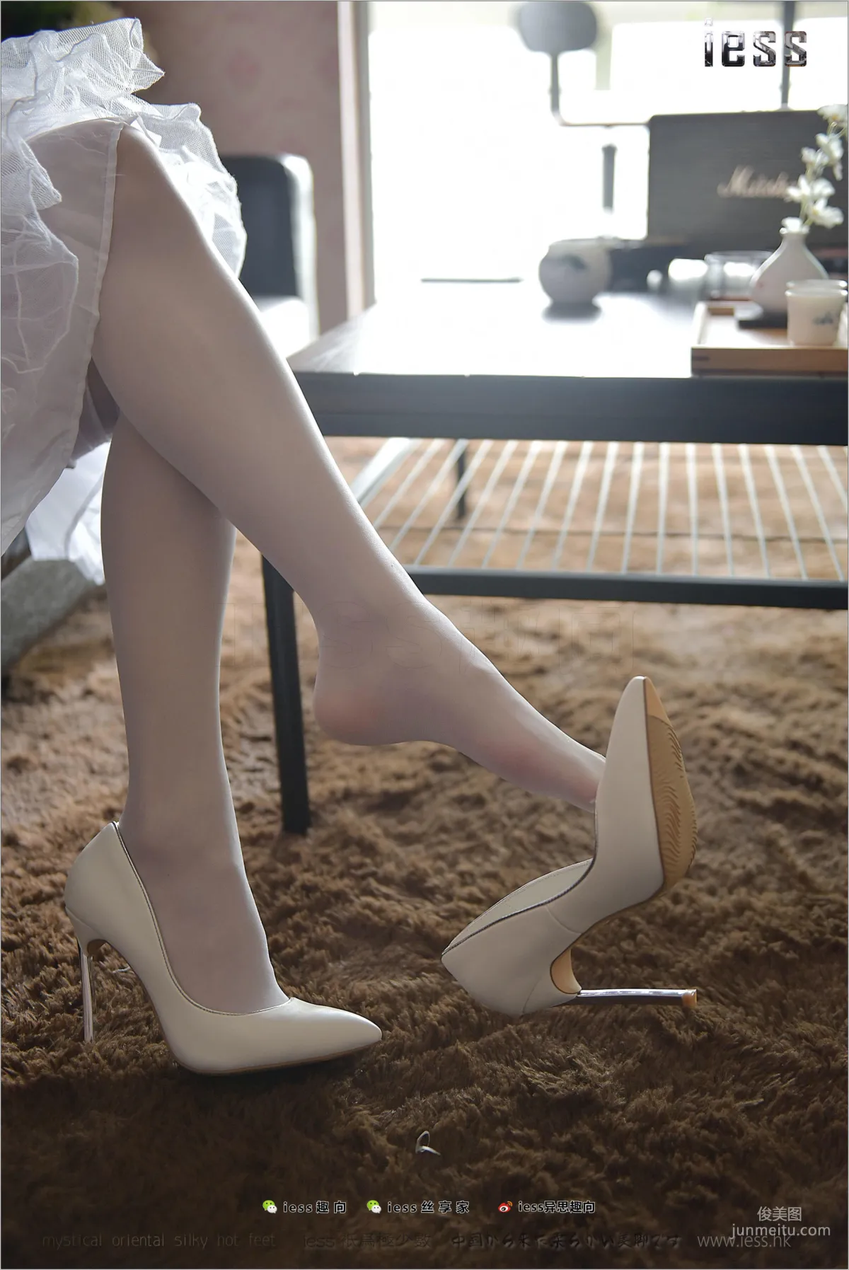Silk Stockings Bento 159 Xiao Liu White Silver Ear [IESS] Photo Set photo 53