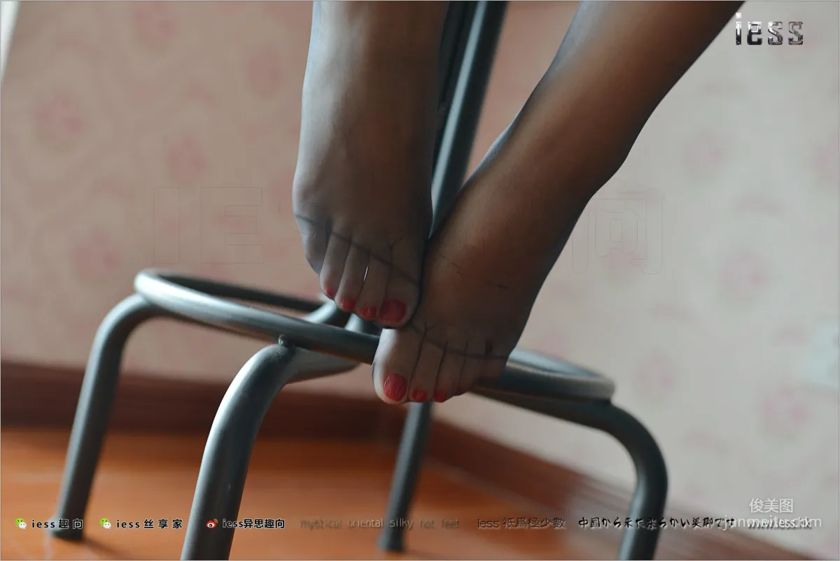Silk Stockings Bento 162 Fang Fang, Wife's Black Stockings Feet, [IESS] Photo Set photo 13