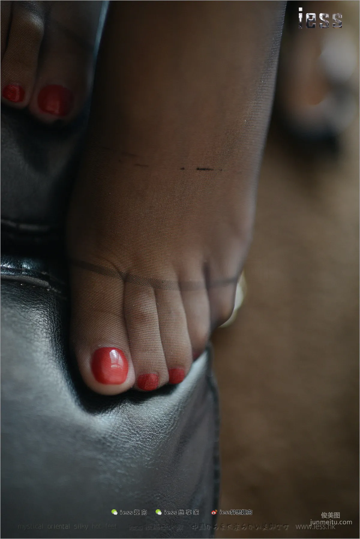 Silk Stockings Bento 162 Fang Fang, Wife's Black Stockings Feet, [IESS] Photo Set photo 97
