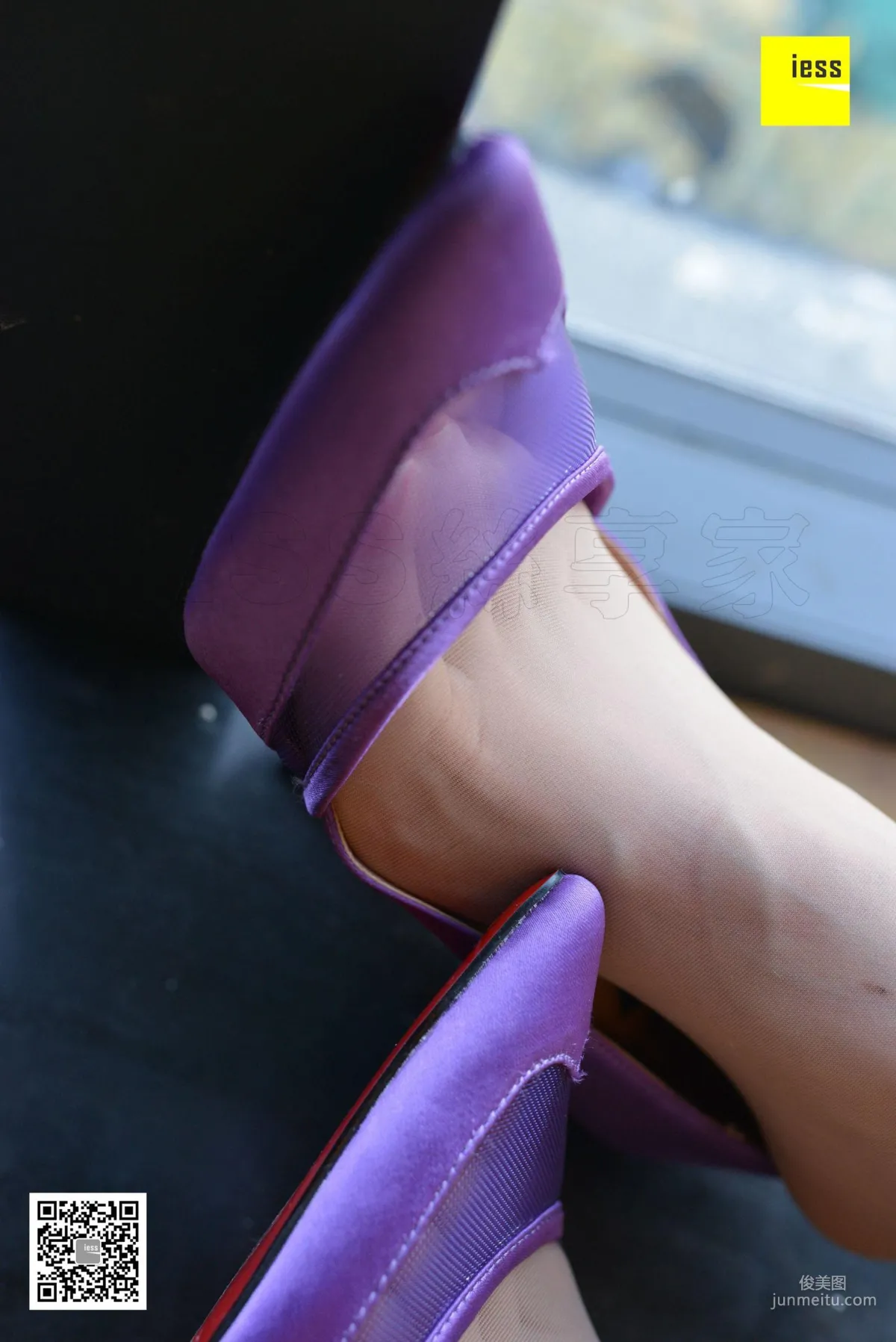 Silk Enjoyer 124 Wu Mingshi Invincible Purple See-Through High Heels [IESS] Photo Set photo 29