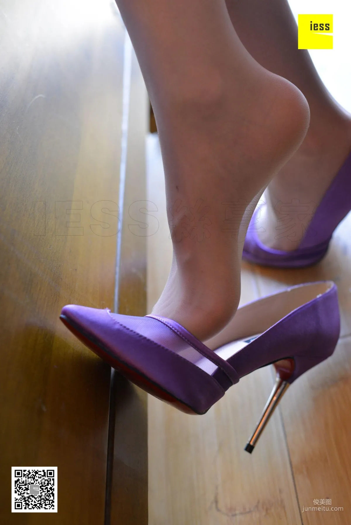 Silk Enjoyer 124 Wu Mingshi Invincible Purple See-Through High Heels [IESS] Photo Set photo 18