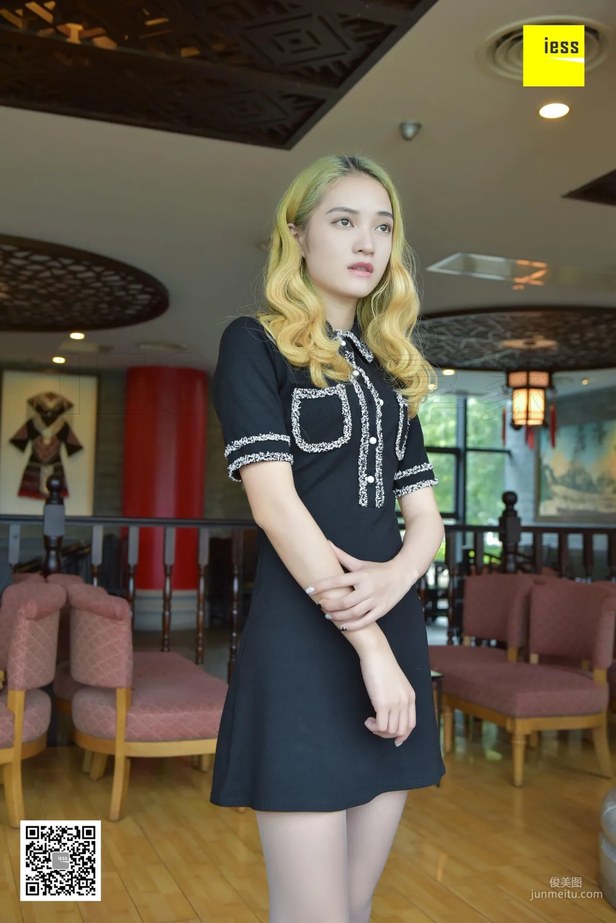 絲享家116 姗姗 《黃發美女的灰絲平底》[IESS異思趣向] 寫真集 99
