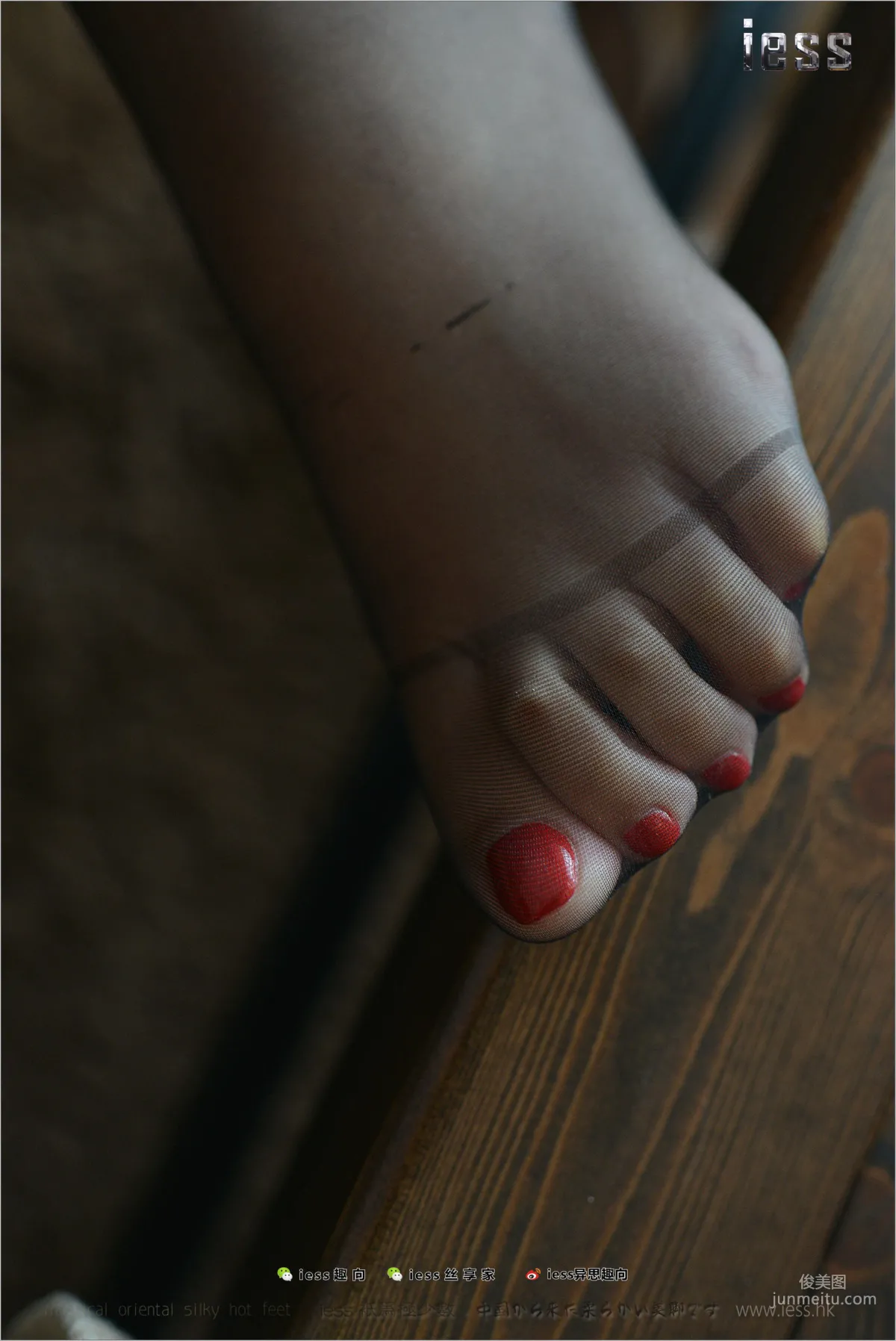 Silk Stockings Bento 162 Fang Fang, Wife's Black Stockings Feet, [IESS] Photo Set photo 66