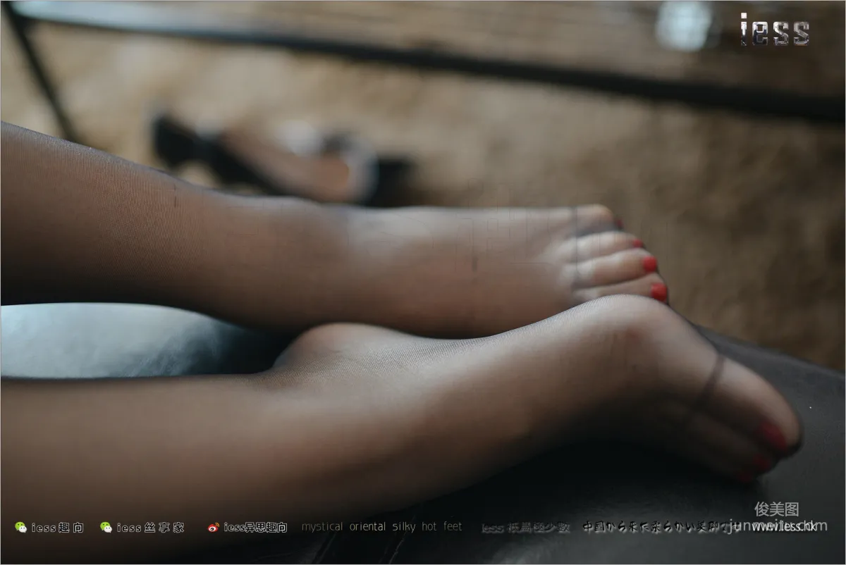 Silk Stockings Bento 162 Fang Fang, Wife's Black Stockings Feet, [IESS] Photo Set photo 99