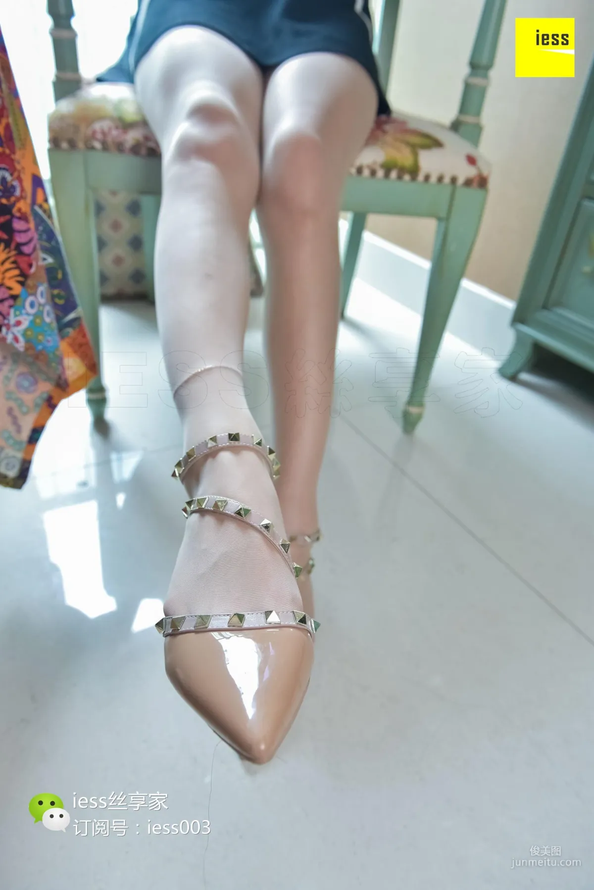 Silk Enjoyer 071 Qiuqiu, Nude-Colored Elegant Flats [IESS] Photo Set photo 40