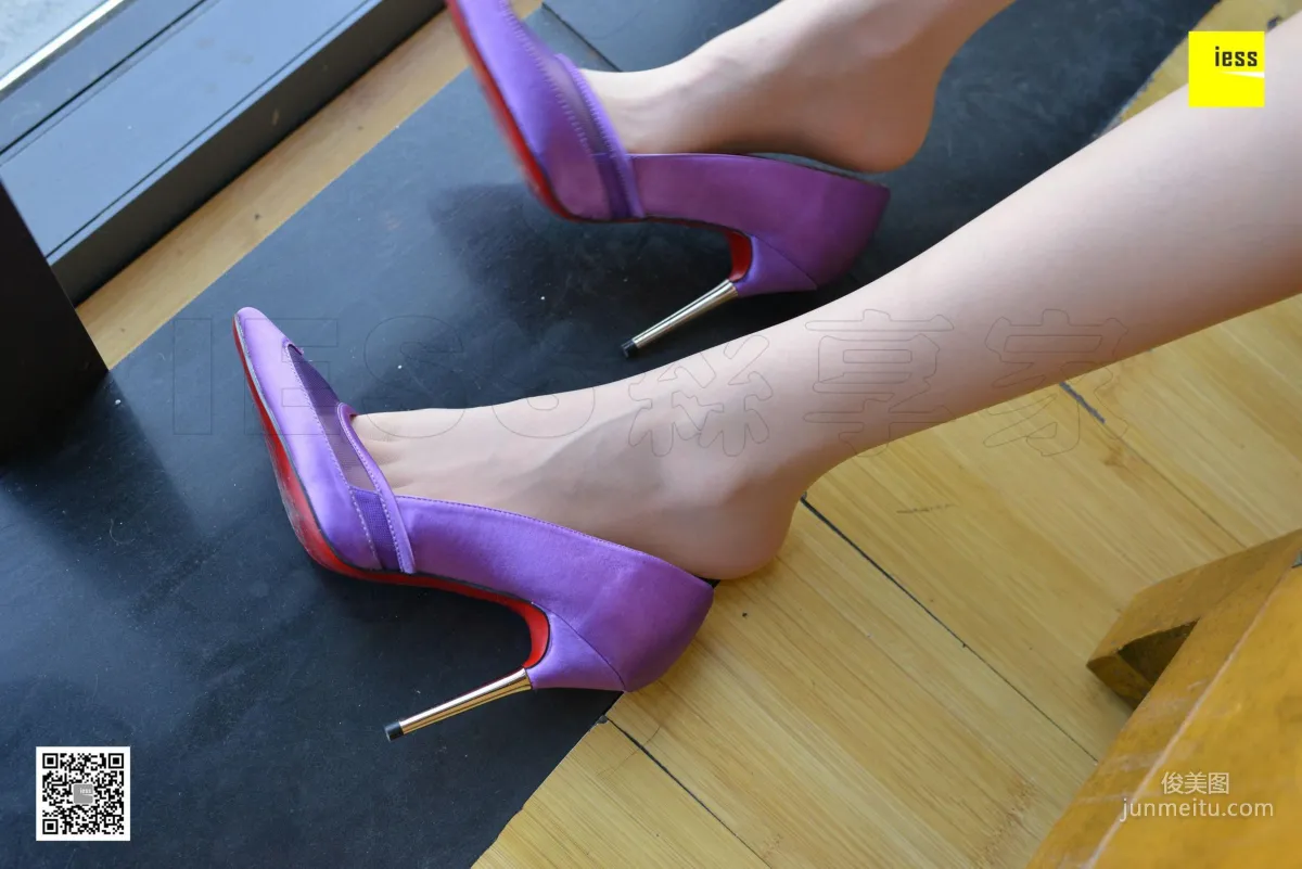 Silk Enjoyer 124 Wu Mingshi Invincible Purple See-Through High Heels [IESS] Photo Set photo 34