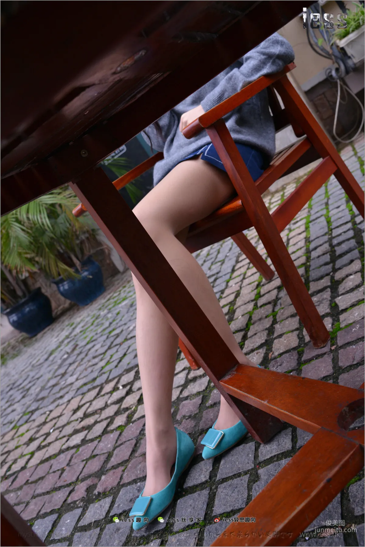 Silk Stockings Bento 173 Shi Qi, Blue Small Heels Double Eleven Special [IESS] Photo Set photo 30