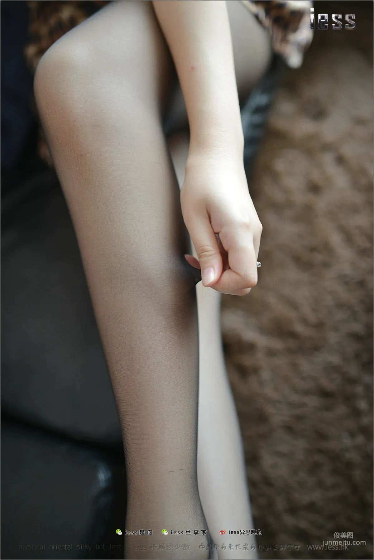 Silk Stockings Bento 162 Fang Fang, Wife's Black Stockings Feet, [IESS] Photo Set photo 58