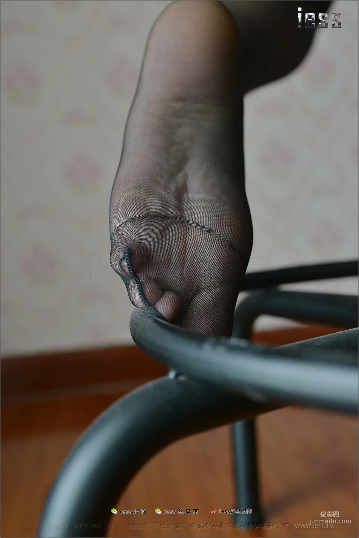 Silk Stockings Bento 162 Fang Fang, Wife's Black Stockings Feet, [IESS] Photo Set photo 35