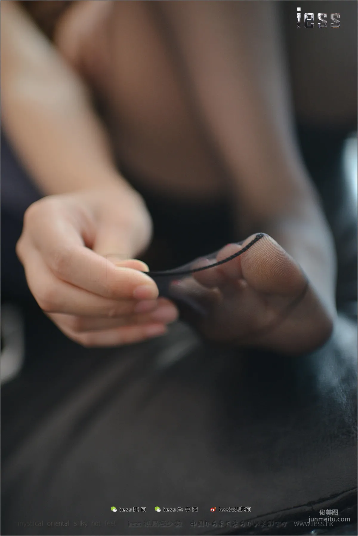 Silk Stockings Bento 162 Fang Fang, Wife's Black Stockings Feet, [IESS] Photo Set photo 92