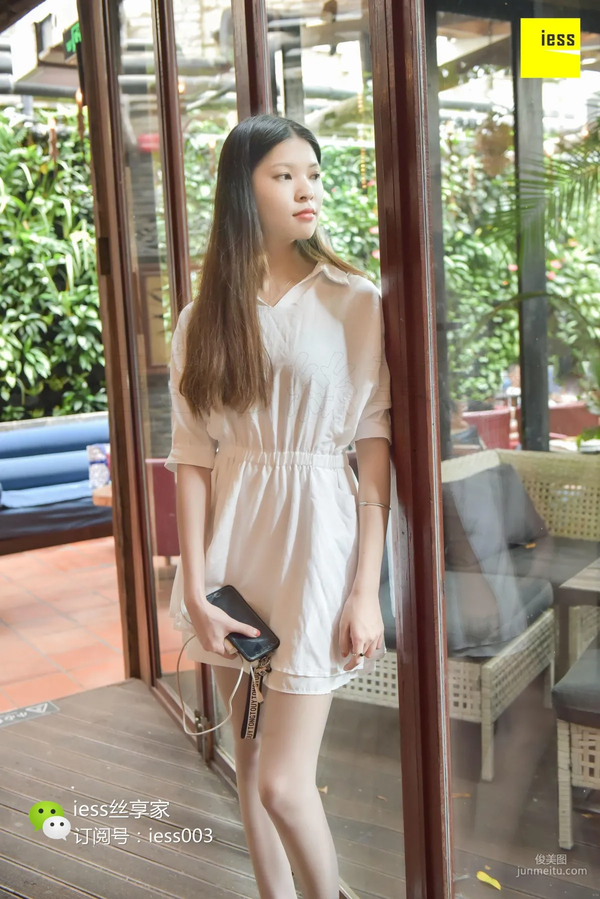 Silk Enjoyer 072 Qi Qi "Super Beautiful One-Button High Grey Stockings" [IESS] Photo Set photo 81