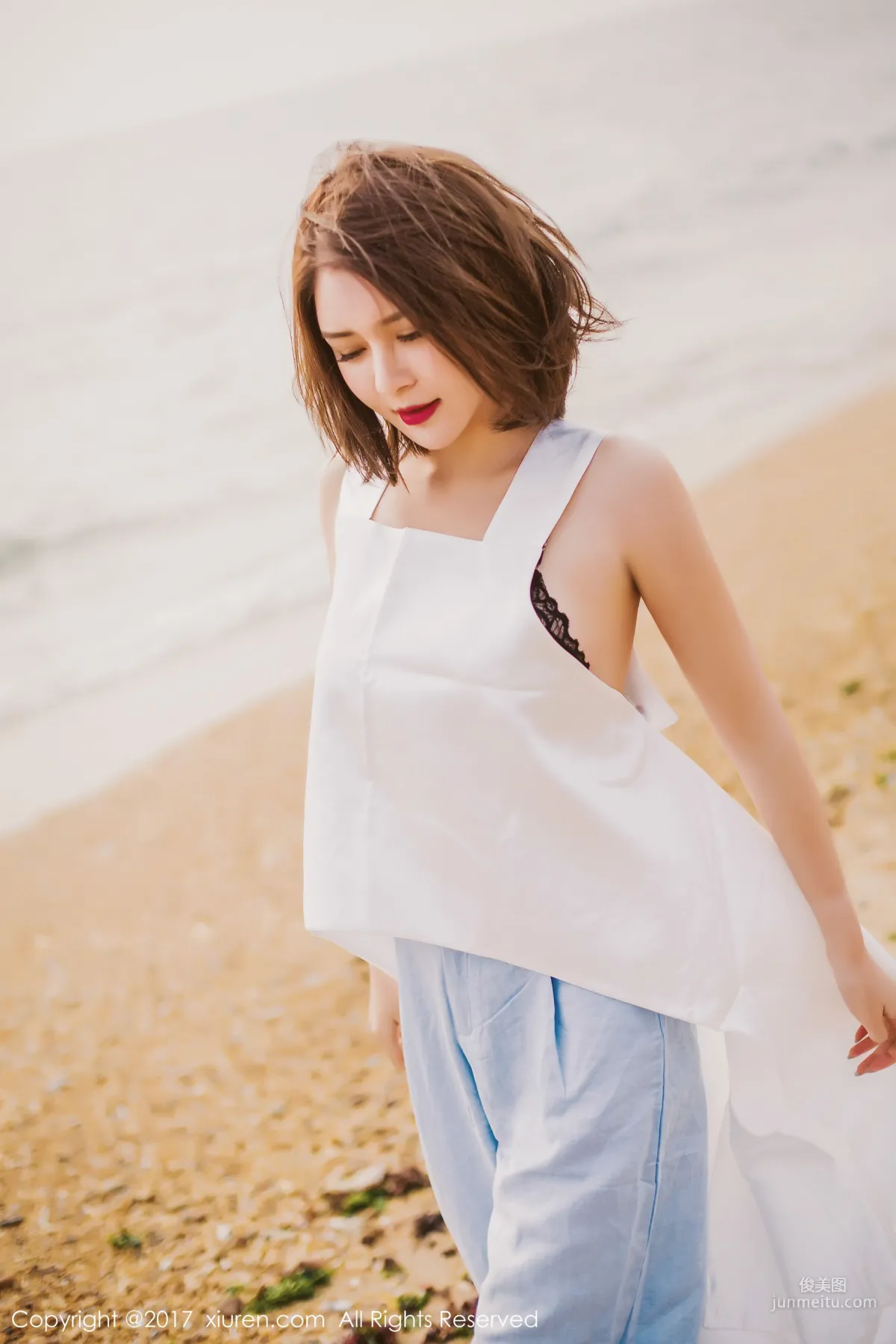 Nian Shi (Kai Zhu) 'Seaside Aesthetic Style + Sexy Indoor' [XiuRen] NO.879 Photo Set photo 17