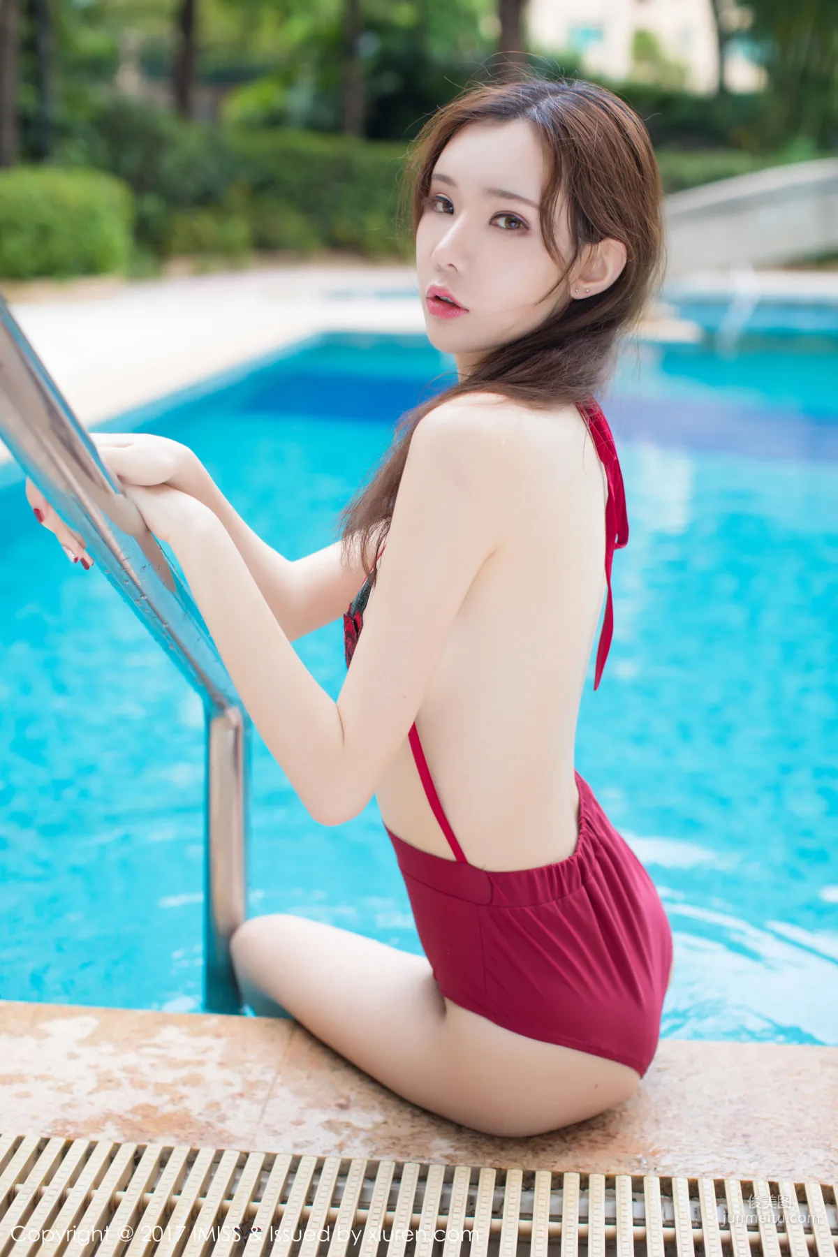 萌琪琪Irene《泳池濕身》 [愛蜜社IMiss] VOL.205 寫真集 7