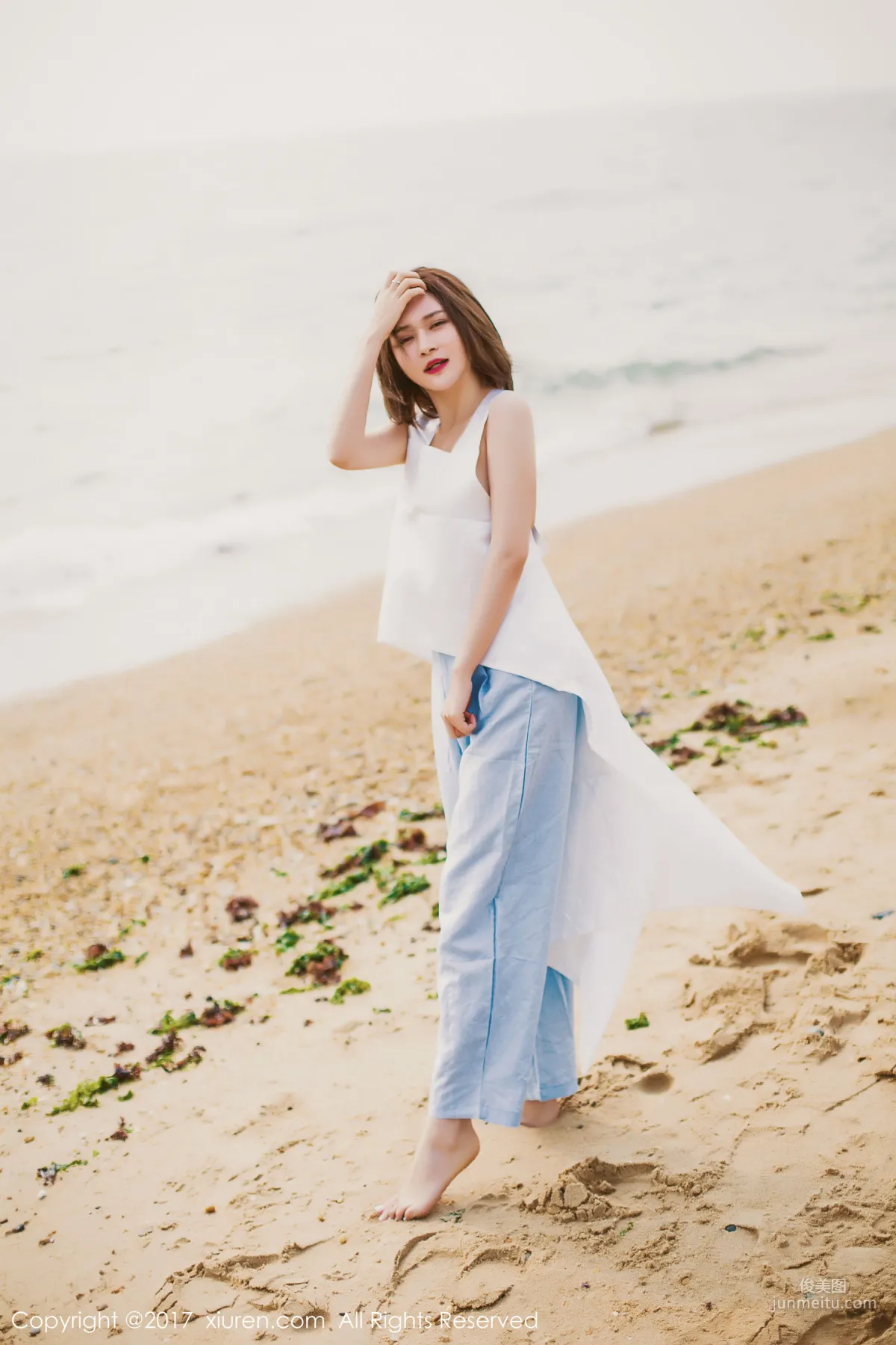 Nian Shi (Kai Zhu) 'Seaside Aesthetic Style + Sexy Indoor' [XiuRen] NO.879 Photo Set photo 15