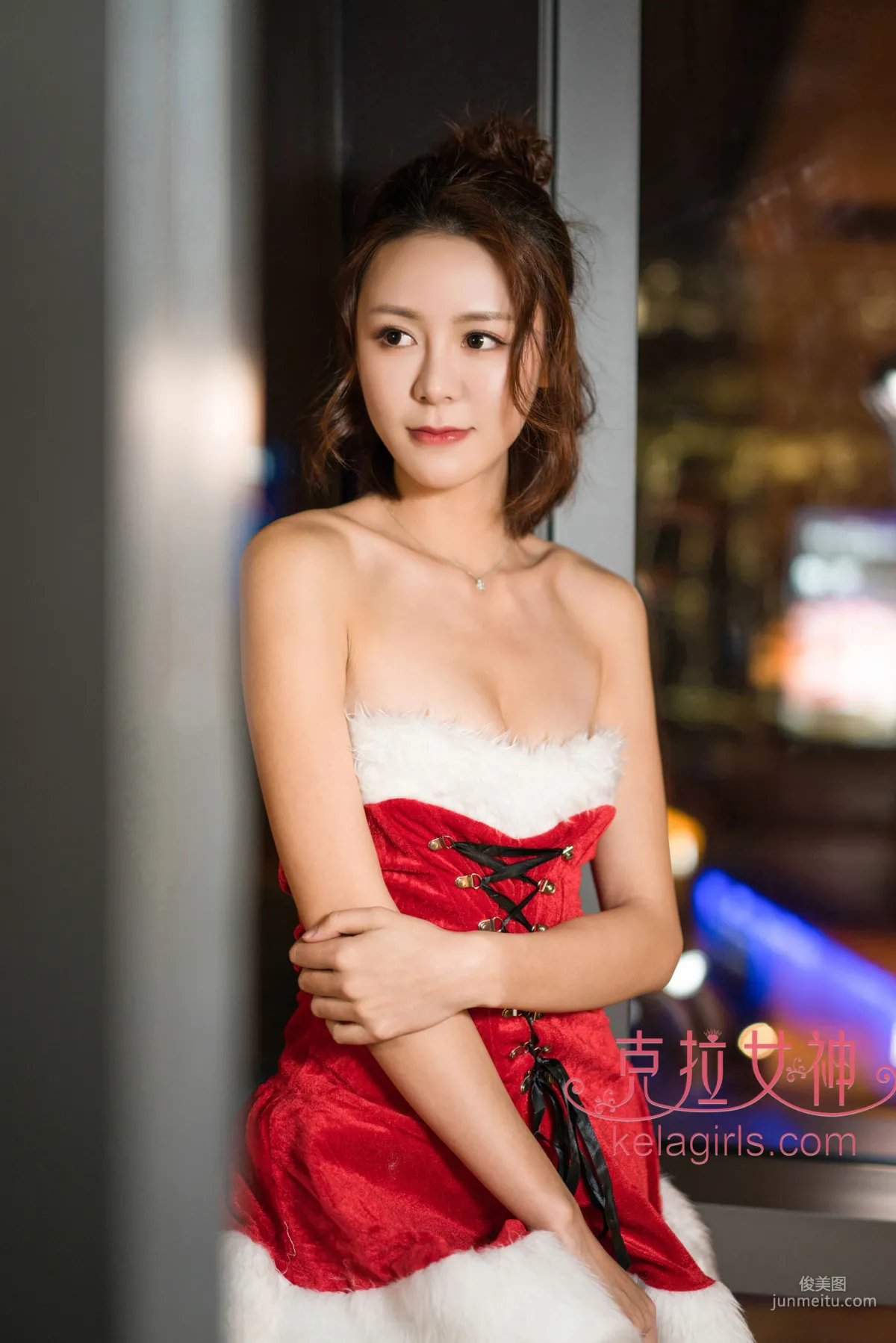 昕予《缤紛平安夜》 [克拉女神Kelagirls] 寫真集 9