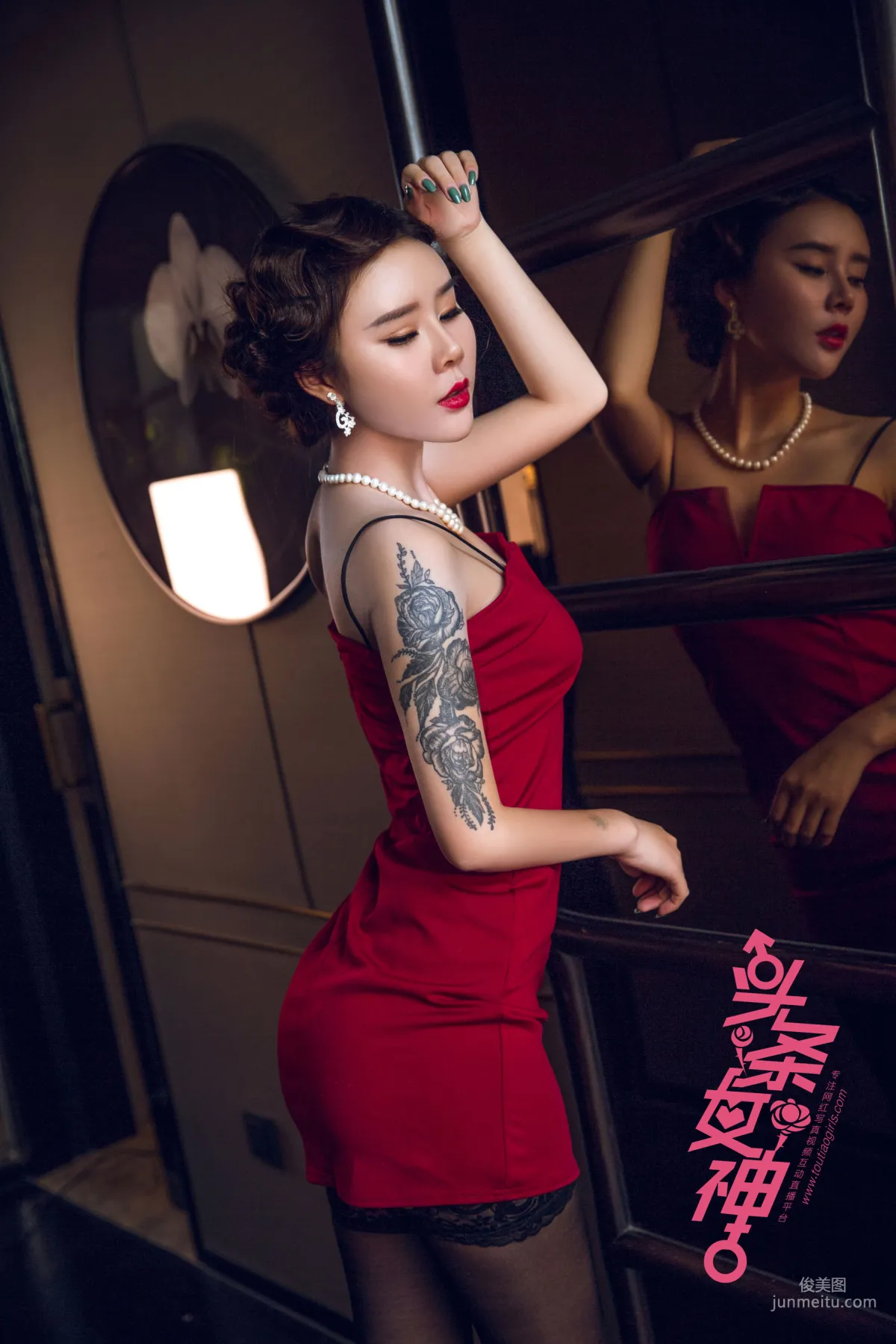Ai Lisha 'Night Shanghai Qipao LOGO' [TouTiao Goddess] Photo Set photo 15