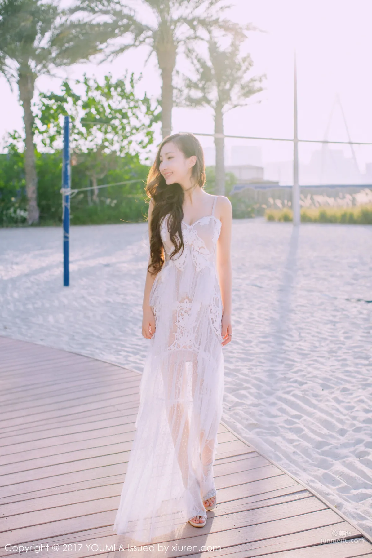 Yumi- Youmei Blue Sky Silver Beach White Clouds Beauty [YouMi] VOL.088 Photo Set photo 19