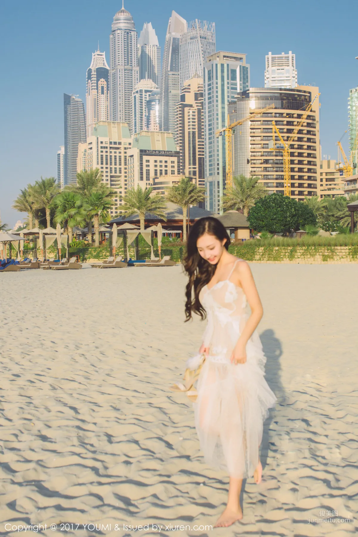 Yumi- Youmei Blue Sky Silver Beach White Clouds Beauty [YouMi] VOL.088 Photo Set photo 30