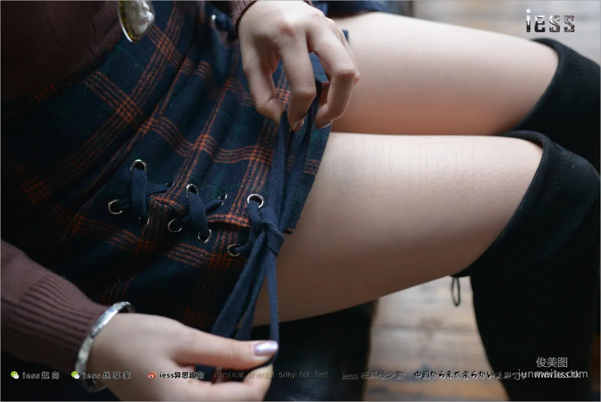 Silk Stockings Bento 190 Zhang Xinyue "Over-Knee Boots: King's Temptation 1" [IESS] Photo Set photo 7