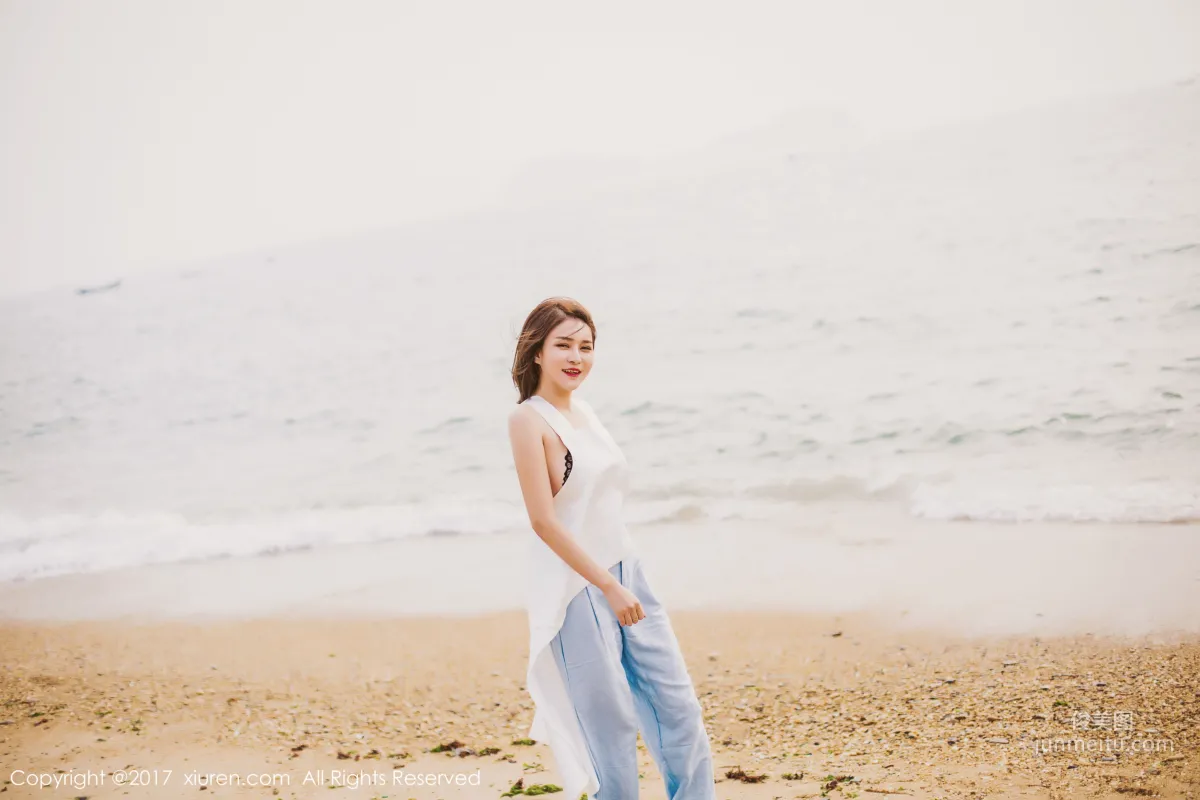 Nian Shi (Kai Zhu) 'Seaside Aesthetic Style + Sexy Indoor' [XiuRen] NO.879 Photo Set photo 2