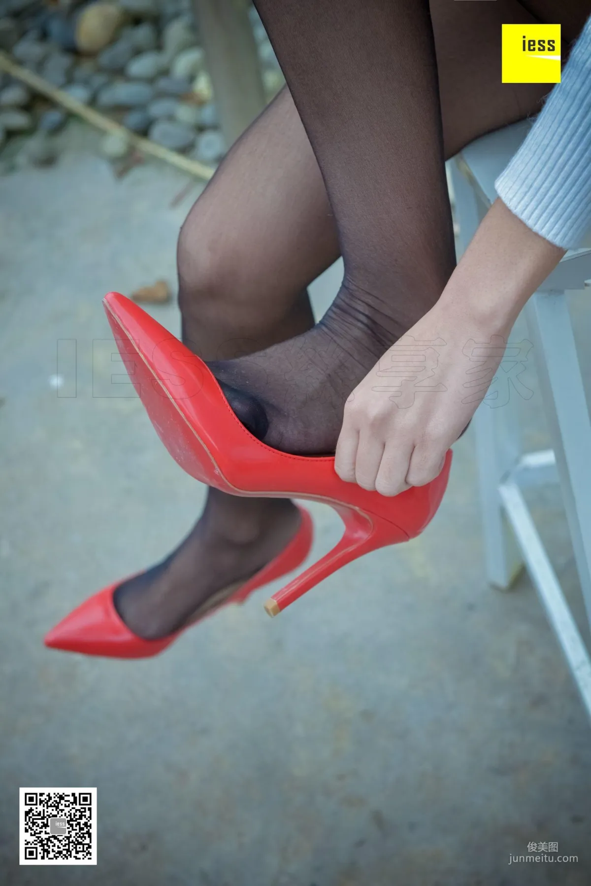 Si Xiang Jia 139 Mu Mu "Reinforced Toe Black Stockings" [IESS] Photo Set photo 54