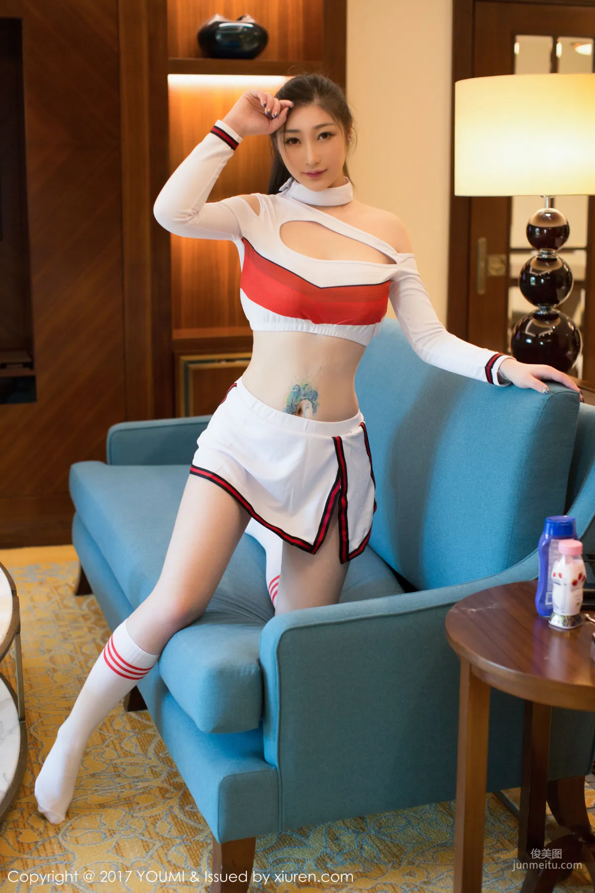 Daji Toxic, Uniform and Vacuum Metal Chain [YouMi] VOL.090 Photo Set photo 19