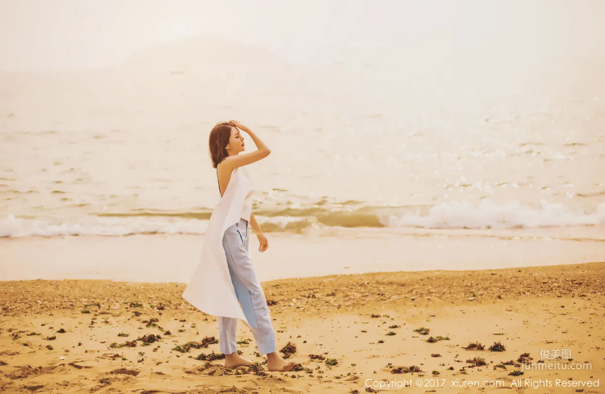 Nian Shi (Kai Zhu) 'Seaside Aesthetic Style + Sexy Indoor' [XiuRen] NO.879 Photo Set photo 18