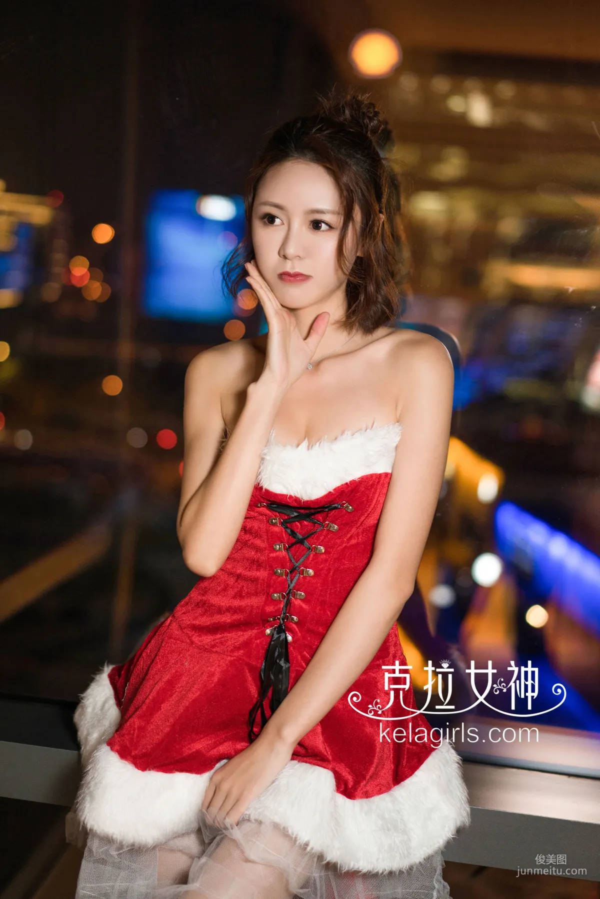 昕予《缤紛平安夜》 [克拉女神Kelagirls] 寫真集 5