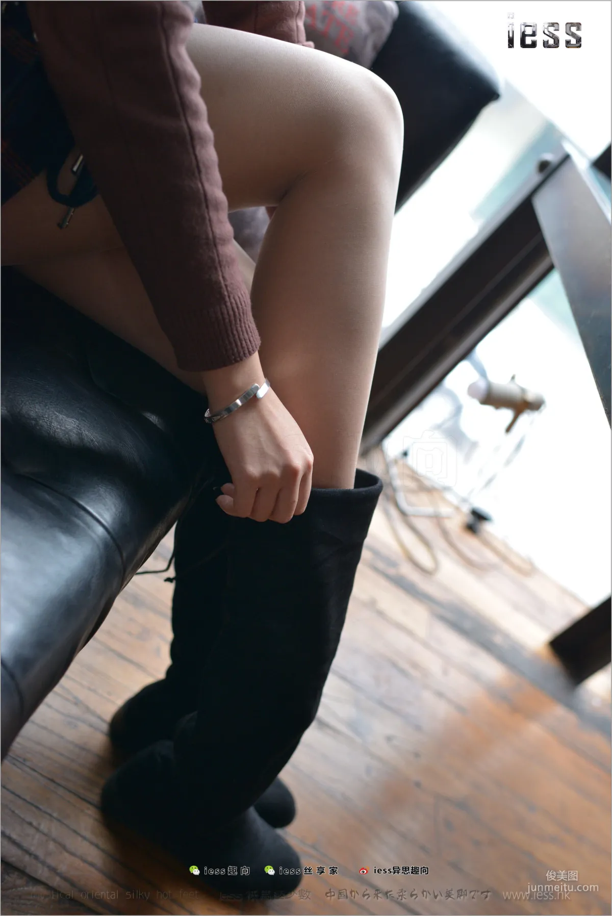 Silk Stockings Bento 190 Zhang Xinyue "Over-Knee Boots: King's Temptation 1" [IESS] Photo Set photo 44
