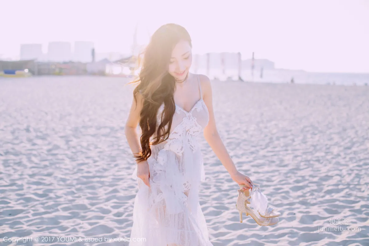 Yumi- Youmei Blue Sky Silver Beach White Clouds Beauty [YouMi] VOL.088 Photo Set photo 22