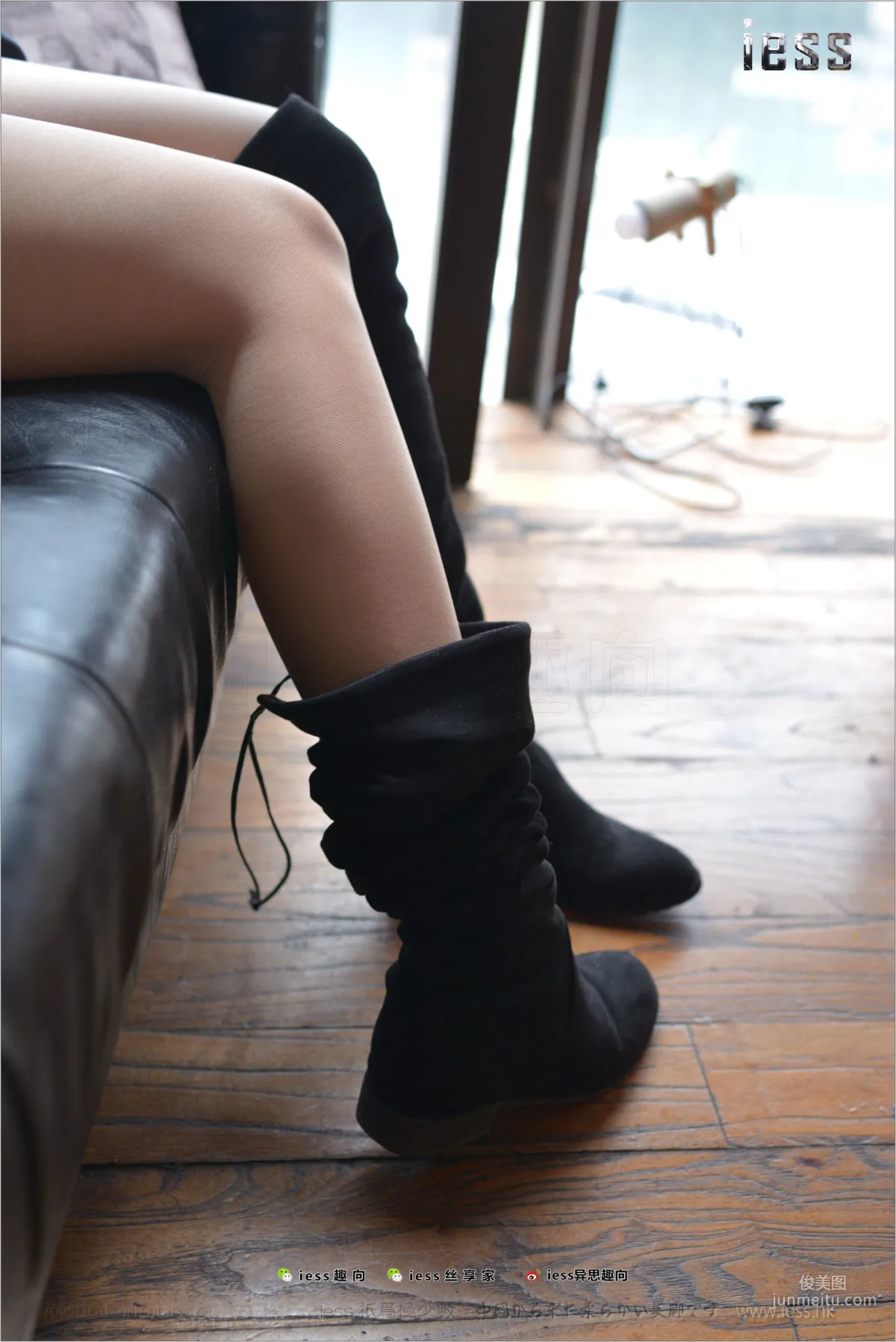 Silk Stockings Bento 190 Zhang Xinyue "Over-Knee Boots: King's Temptation 1" [IESS] Photo Set photo 28