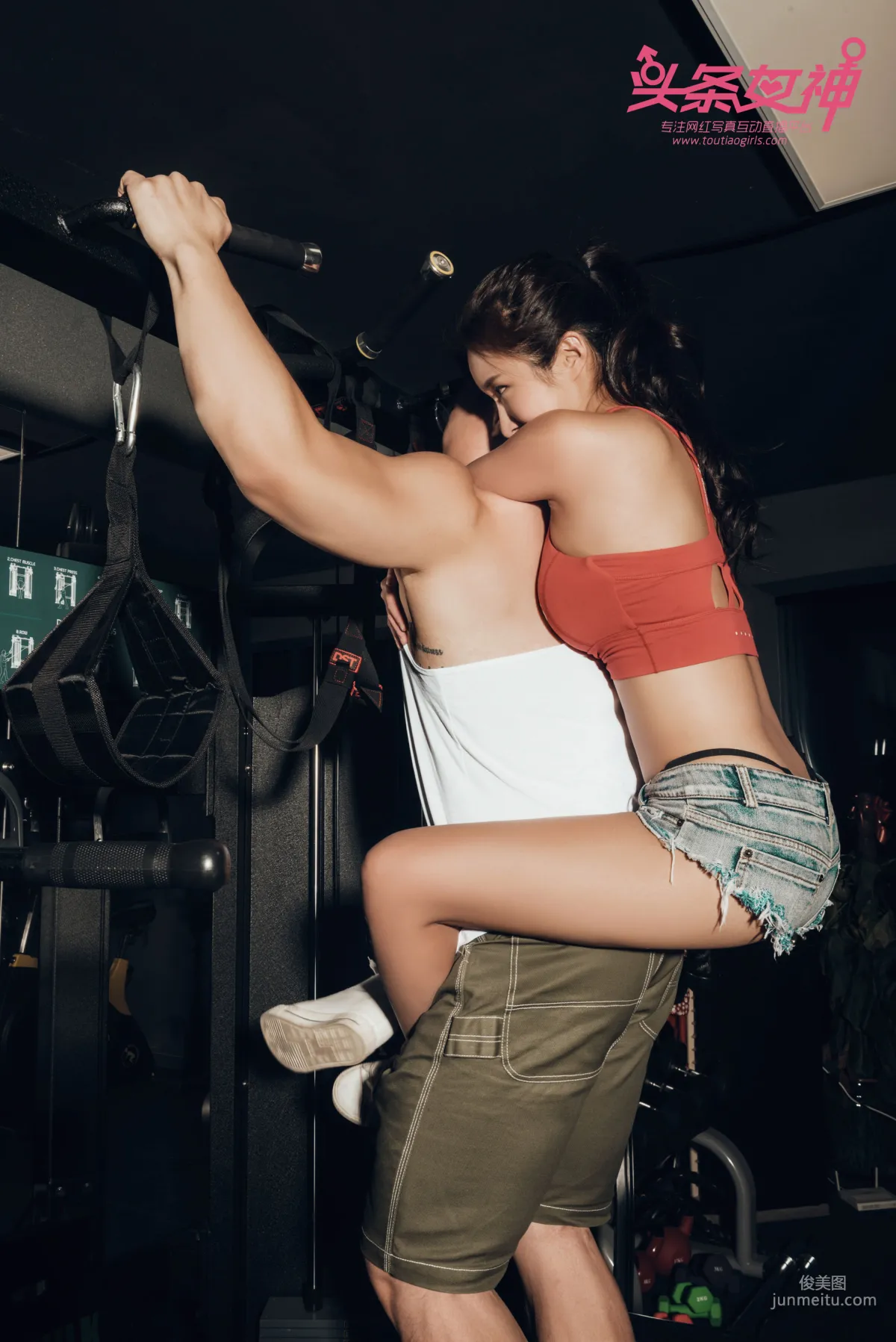 Janny Gym Goddess Workout [TouTiao Goddess] Photo Set photo 4
