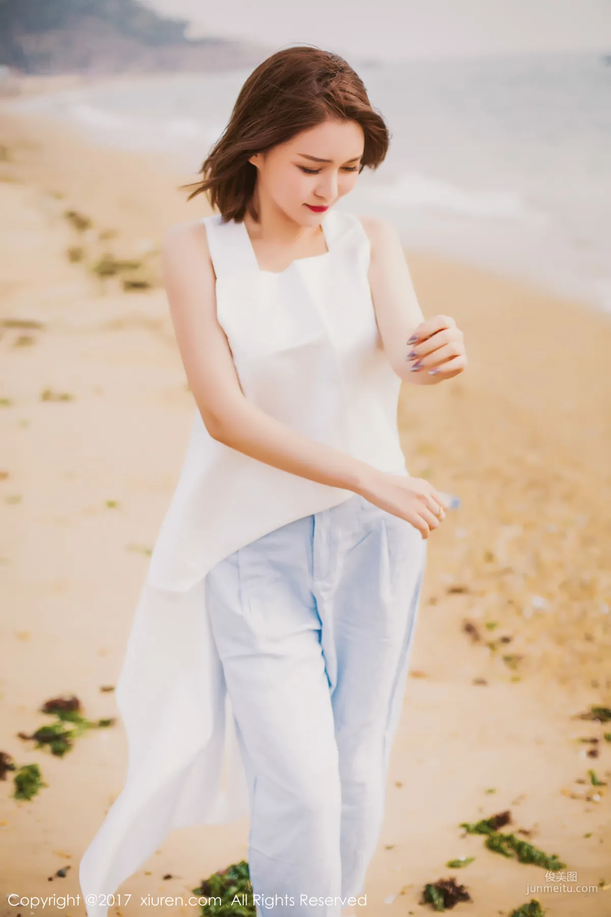 Nian Shi (Kai Zhu) 'Seaside Aesthetic Style + Sexy Indoor' [XiuRen] NO.879 Photo Set photo 4
