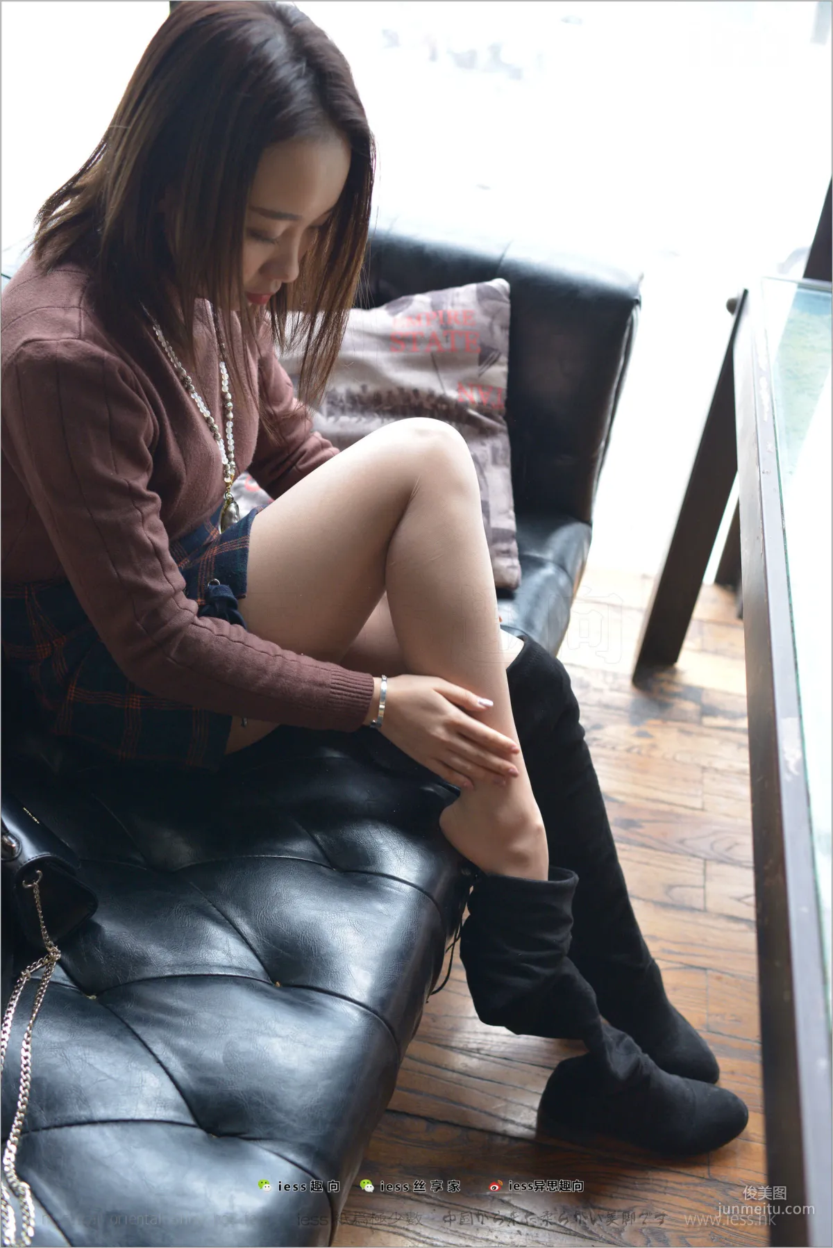 Silk Stockings Bento 190 Zhang Xinyue "Over-Knee Boots: King's Temptation 1" [IESS] Photo Set photo 35