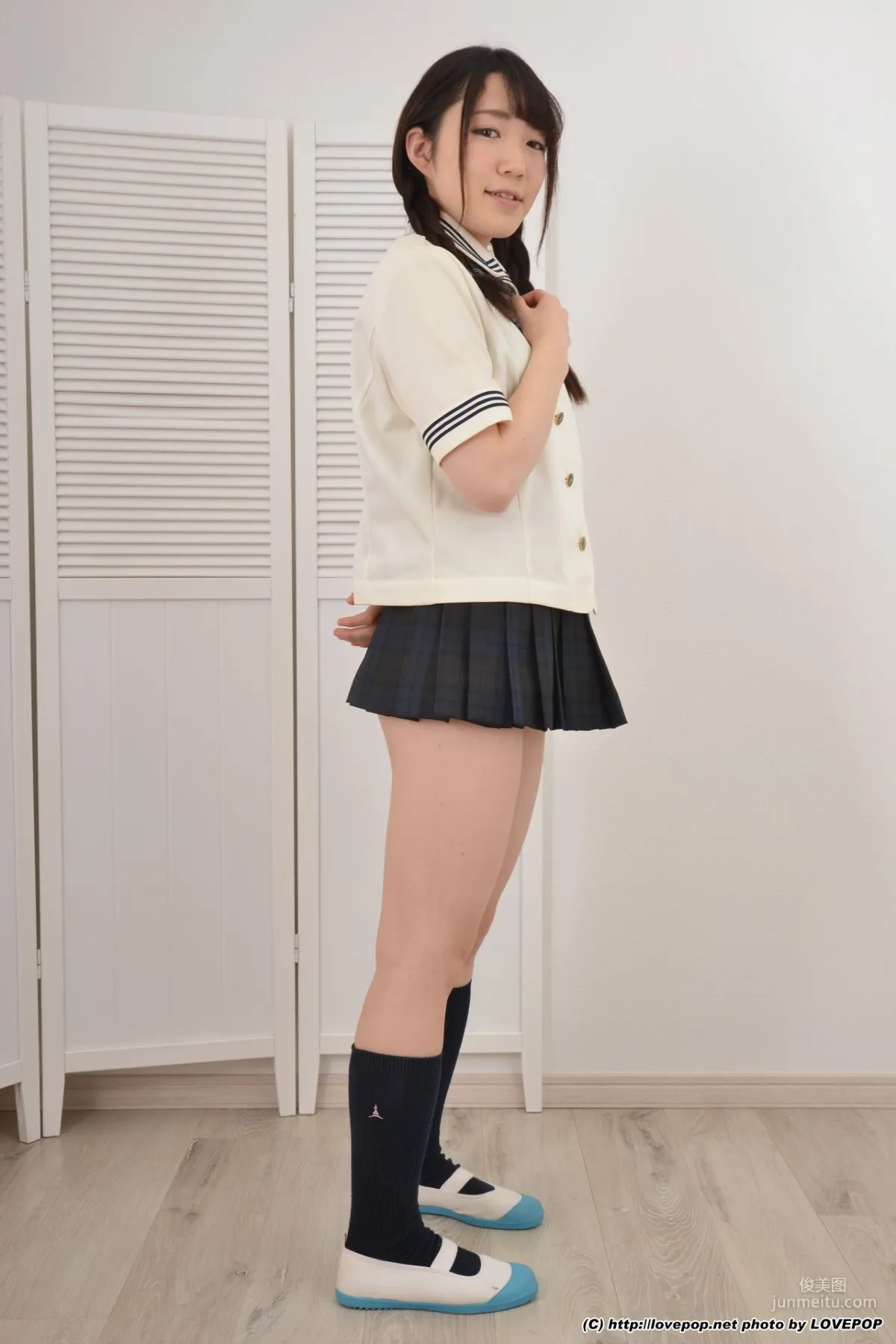 Mayura Kawase School Uniform Student Set06 [LovePop] Photo Set photo 4