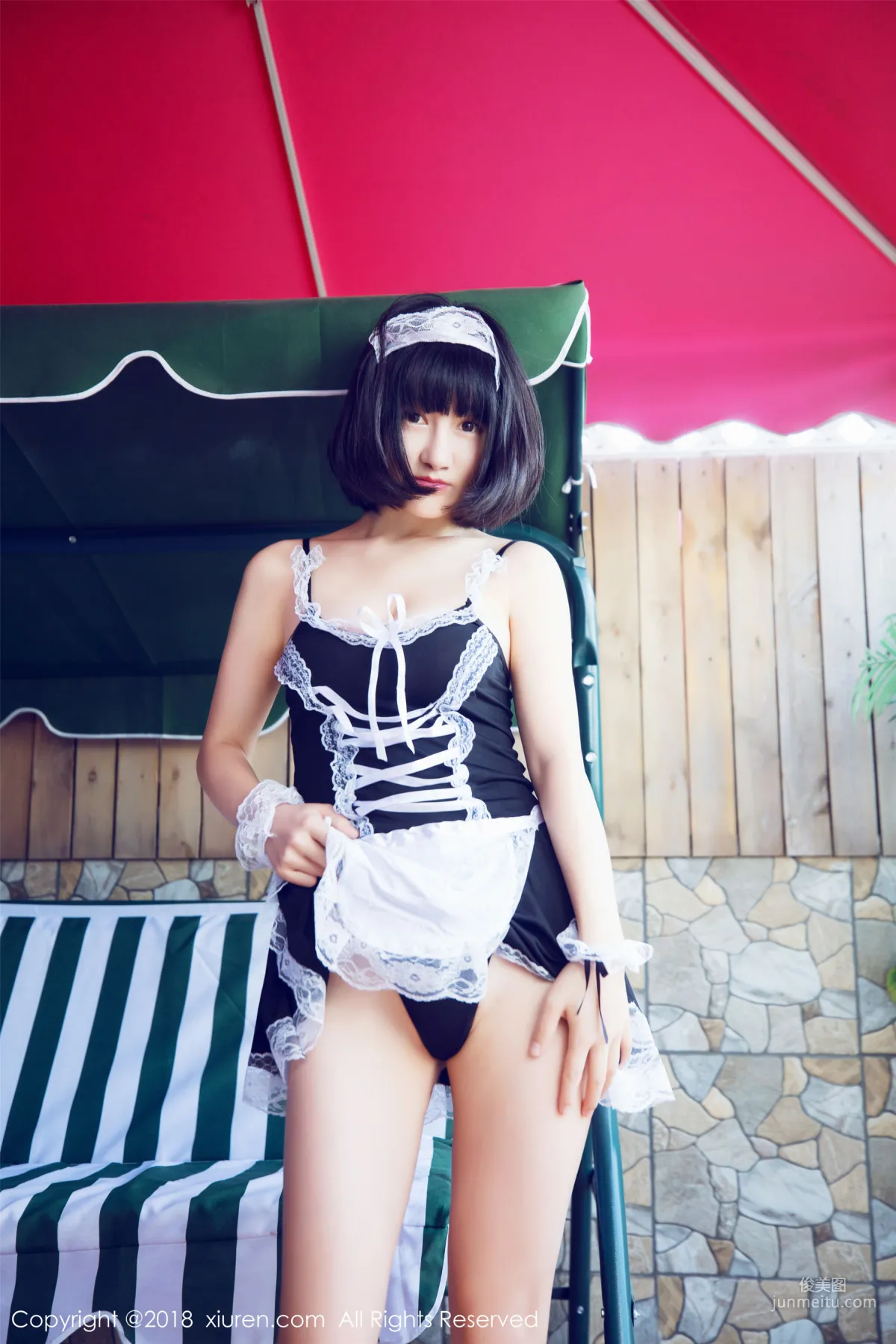 Xiao Tange 'See-Through Lace Lingerie + Maid Outfit + Seductive Secretary OL' [XiuRen] No.933 Photo Set photo 27