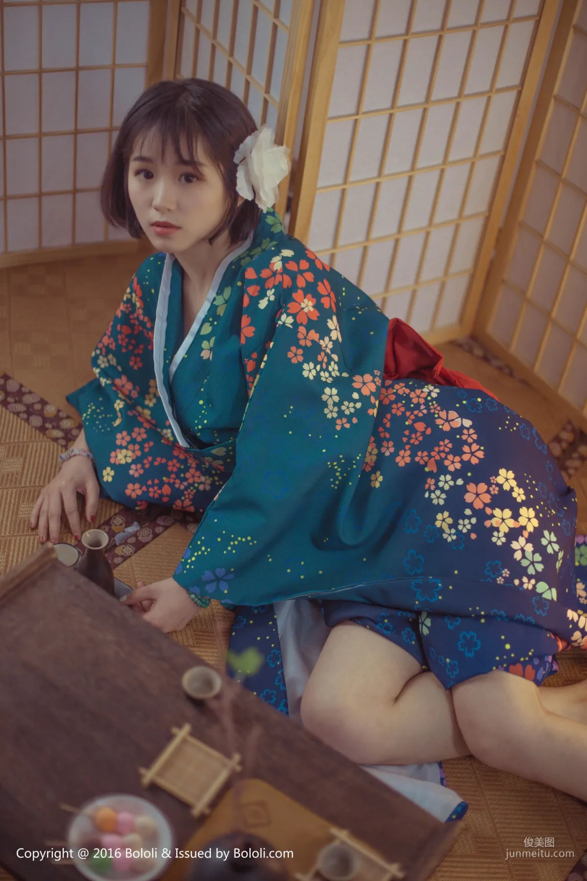 Ku Ku, Japanese Warmth, Alluring Kimono [Boluoshe] Vol.132 Photo Set photo 18