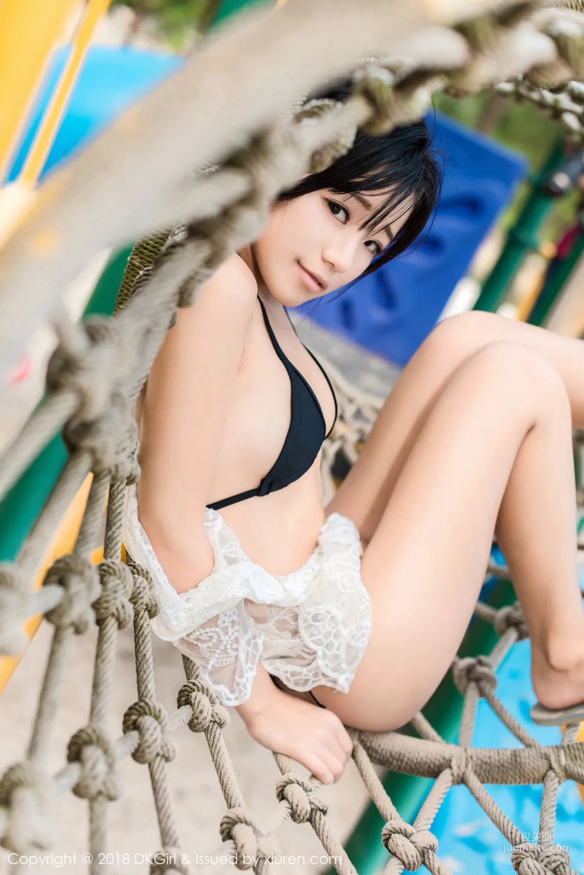 Japanese Pure Beauty @ Cangjing Youxiang, Wet Body Beach Exposure [DKGirl] Vol.058 Photo Set photo 31