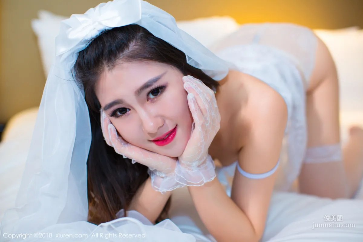 Tang Guoer Sexy Hollow Wedding Dress Temptation [XiuRen] No.896 Photo Set photo 14