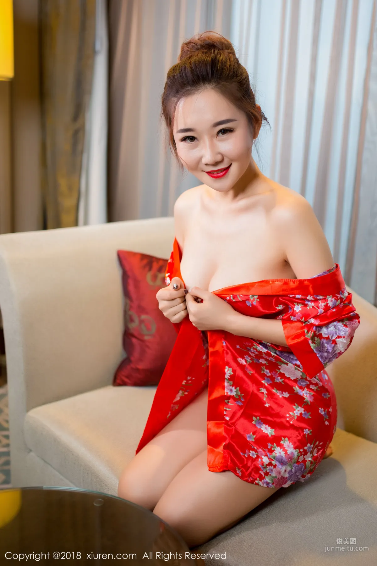 Mianhuatang candy, Gorgeous Kimono + Semi-Transparent Stockings [XiuRen] No.892 Photo Set photo 17