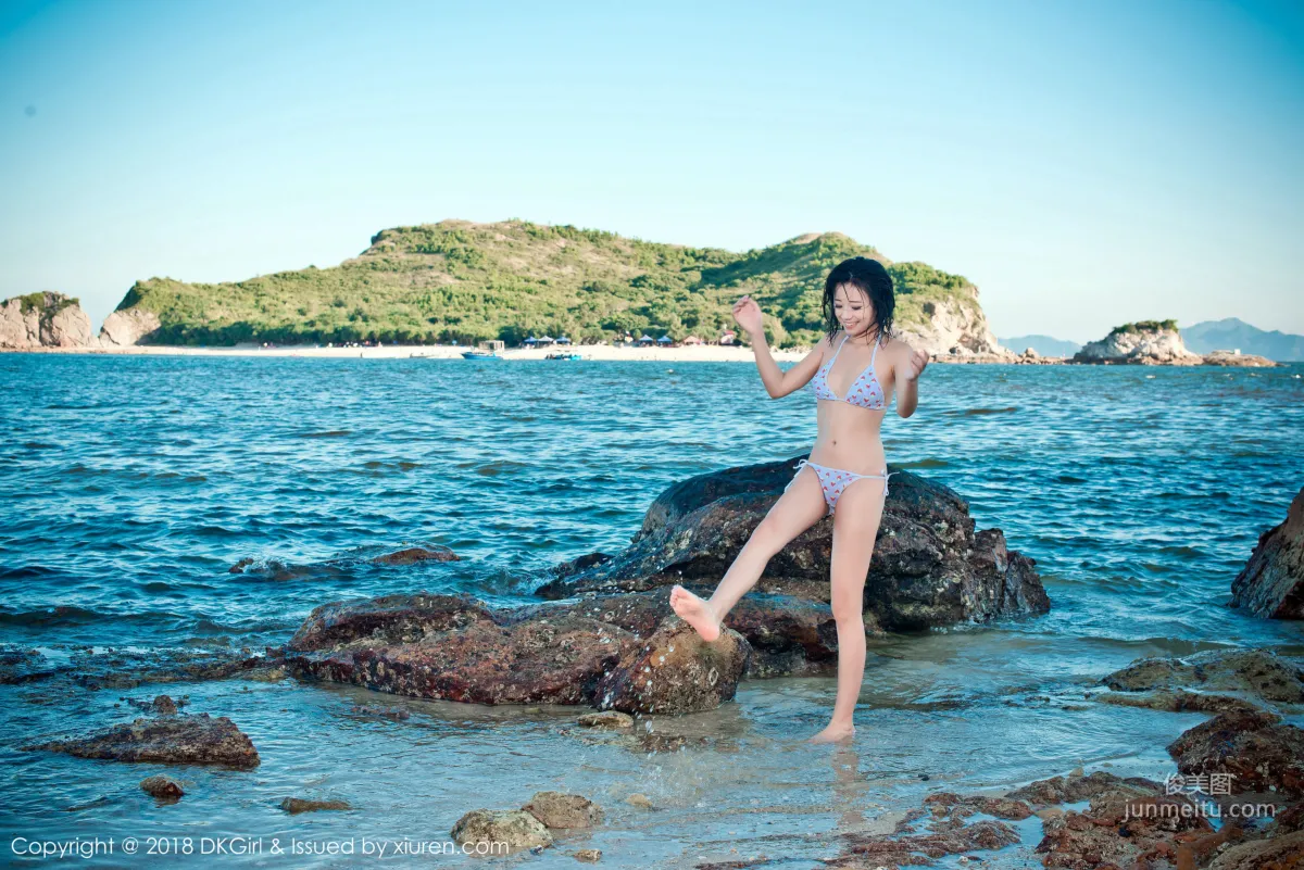 Japanese Pure Beauty @ Cangjing Youxiang, Wet Body Beach Exposure [DKGirl] Vol.058 Photo Set photo 7