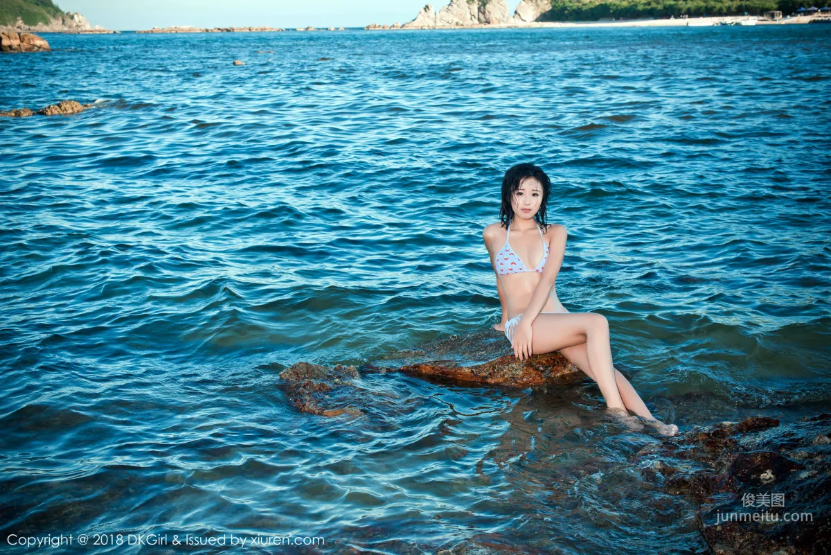 Japanese Pure Beauty @ Cangjing Youxiang, Wet Body Beach Exposure [DKGirl] Vol.058 Photo Set photo 13