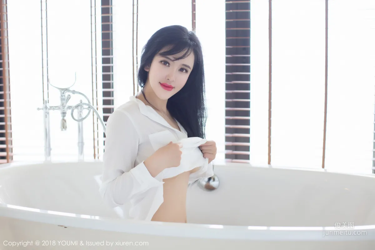 Liu Yuer White Shirt + Black Sexy Lingerie [YouMi] Vol.107 Photo Set photo 15