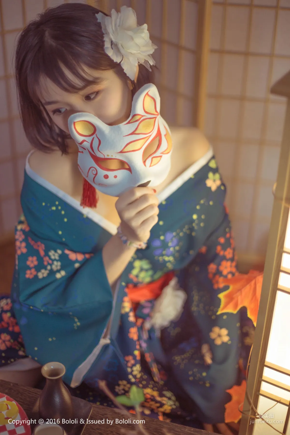 Ku Ku, Japanese Warmth, Alluring Kimono [Boluoshe] Vol.132 Photo Set photo 25