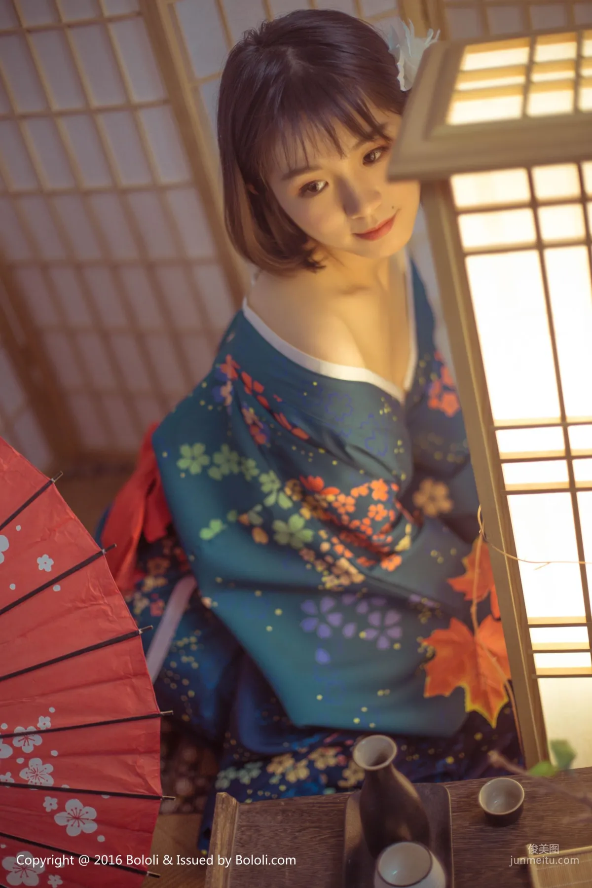 Ku Ku, Japanese Warmth, Alluring Kimono [Boluoshe] Vol.132 Photo Set photo 27